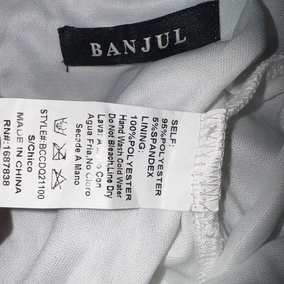 Banjul blue and white sequin formal dress - Picture 6 of 6